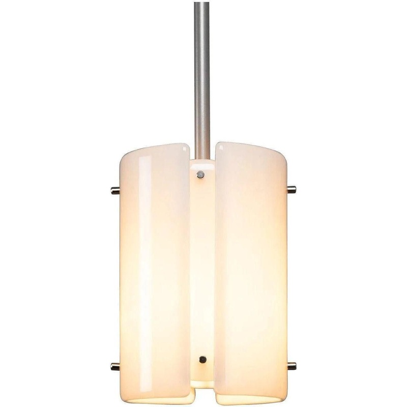 Textured Glass Pendant, 8-Inch