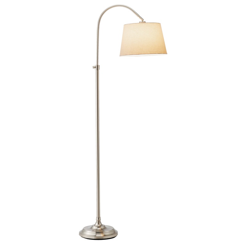 Bonnet Floor Lamp in Brushed Steel