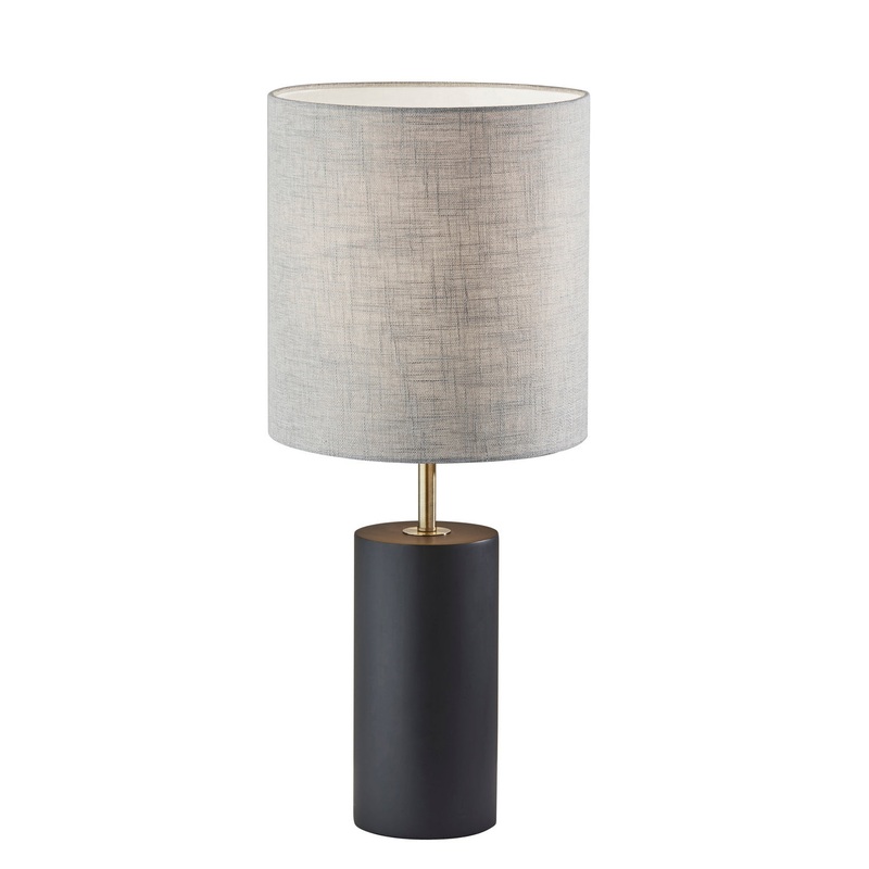 Dean Table Lamp with Antique Brass Accent