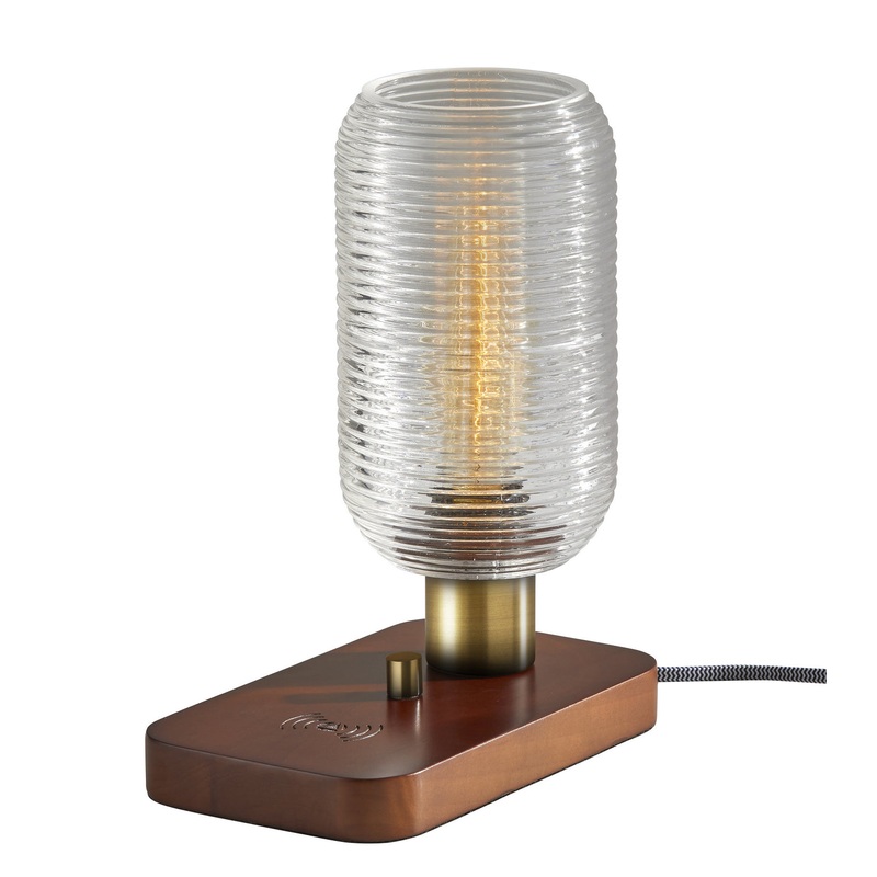 Isaac Table Lamp in Walnut Wood