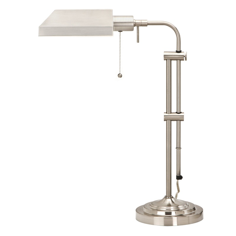 Pharmacy One Light Table Lamp in Brushed Steel