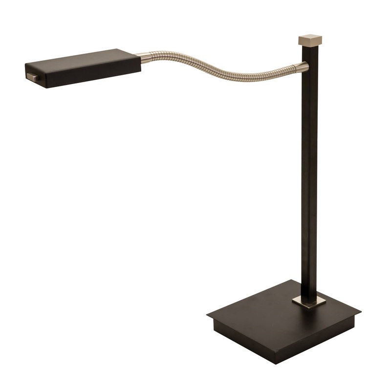 17.5" Lewis LED Gooseneck Table Lamp