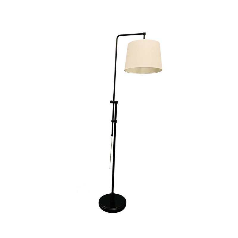 Crown Point 1-Light Floor Lamp in Black
