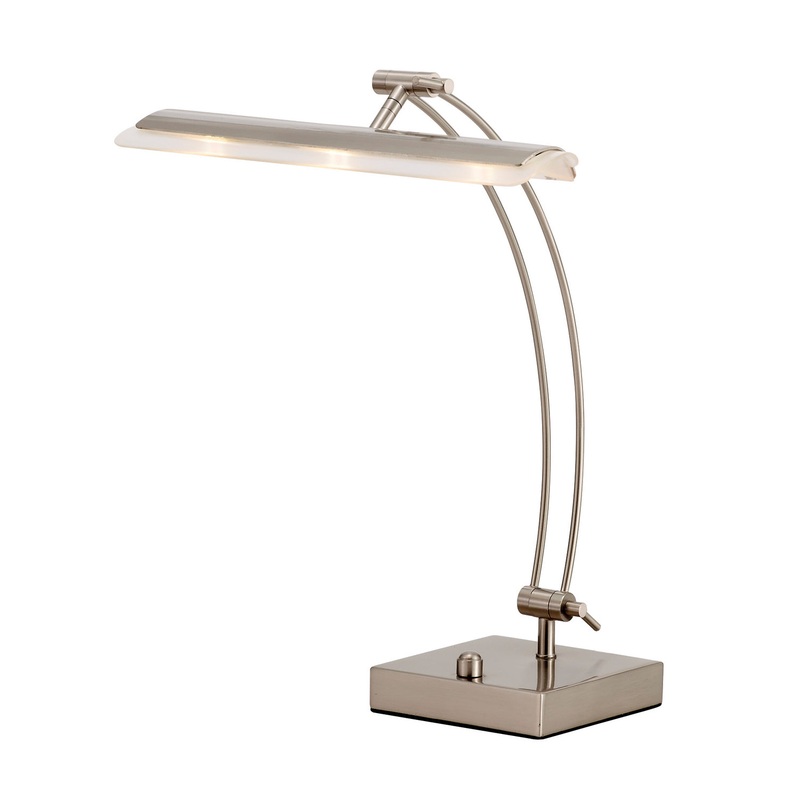 Esquire LED Desk Lamp in Brushed Steel