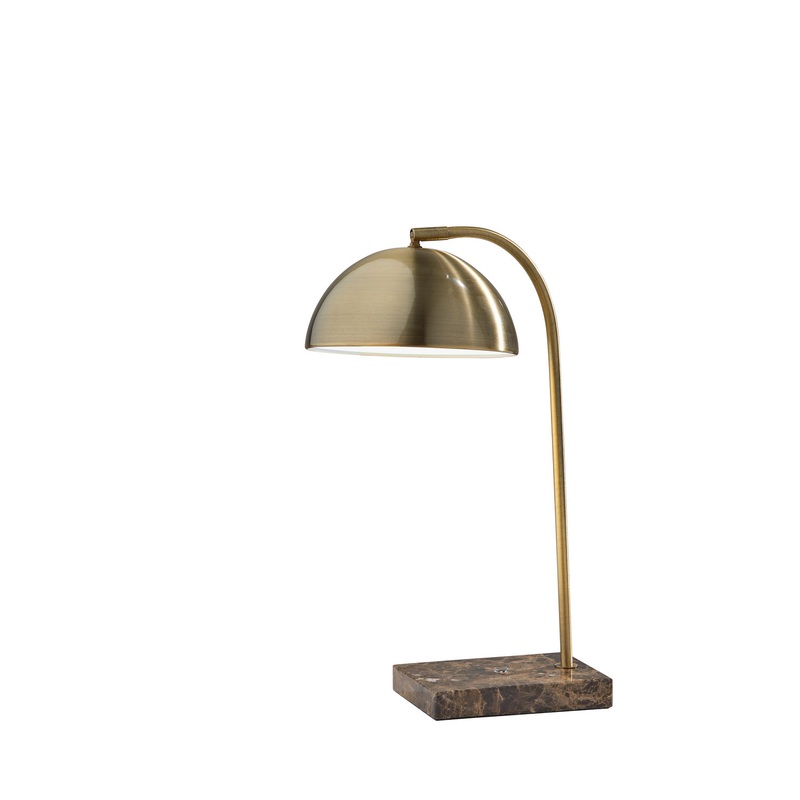 Paxton Desk Lamp in Antique Brass