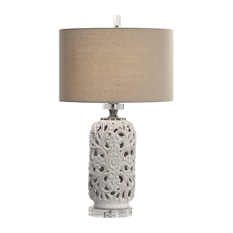 Uttermost's Dahlina Ceramic Table Lamp Designed by David Frisch