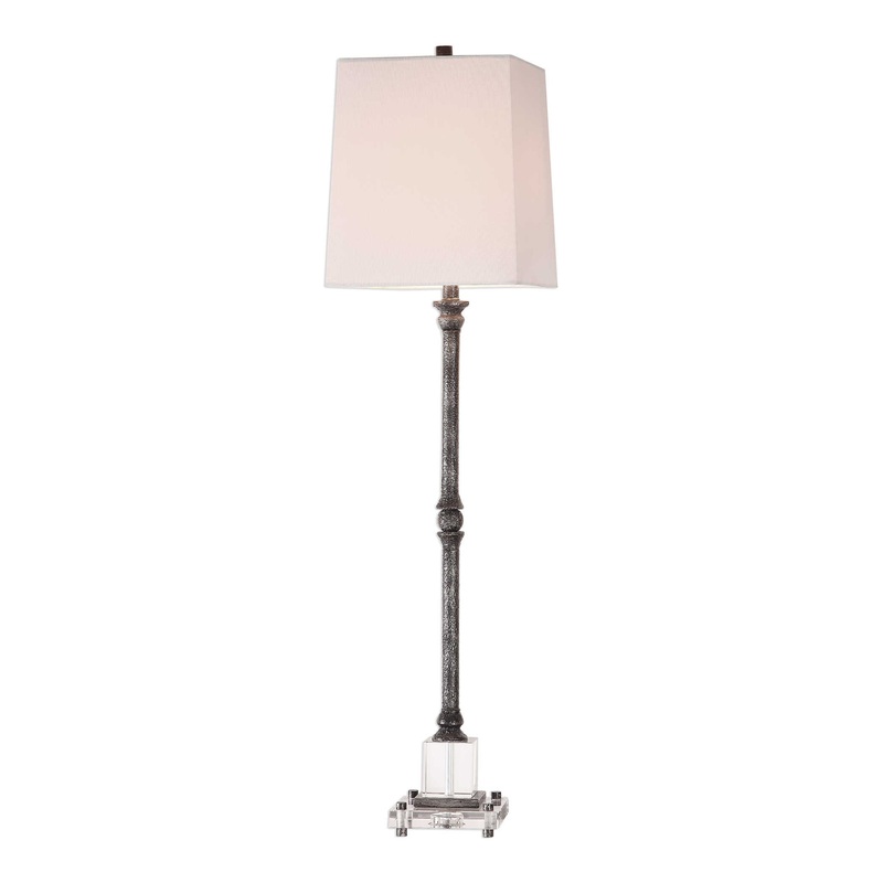 Uttermost's Teala Aged Black Buffet Lamp Designed by Carolyn Kinder