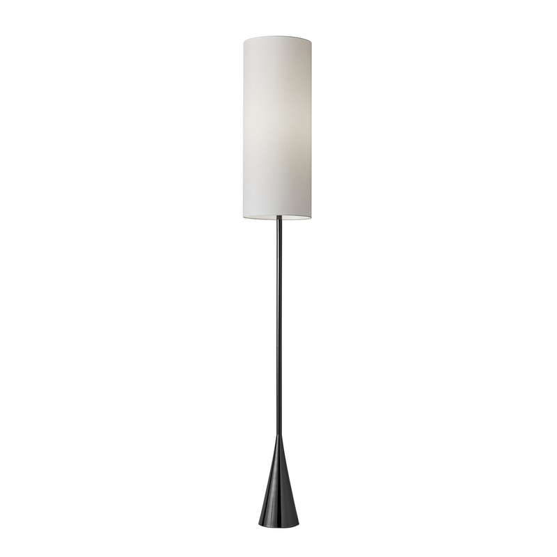 Bella Floor Lamp in Black Nickel