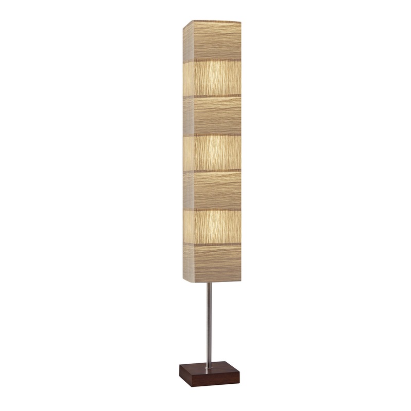 Sahara 3-Light Floorchiere in Walnut Rubberwood