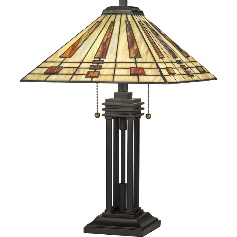 Stevie 2-Light Table Lamp in Western Bronze