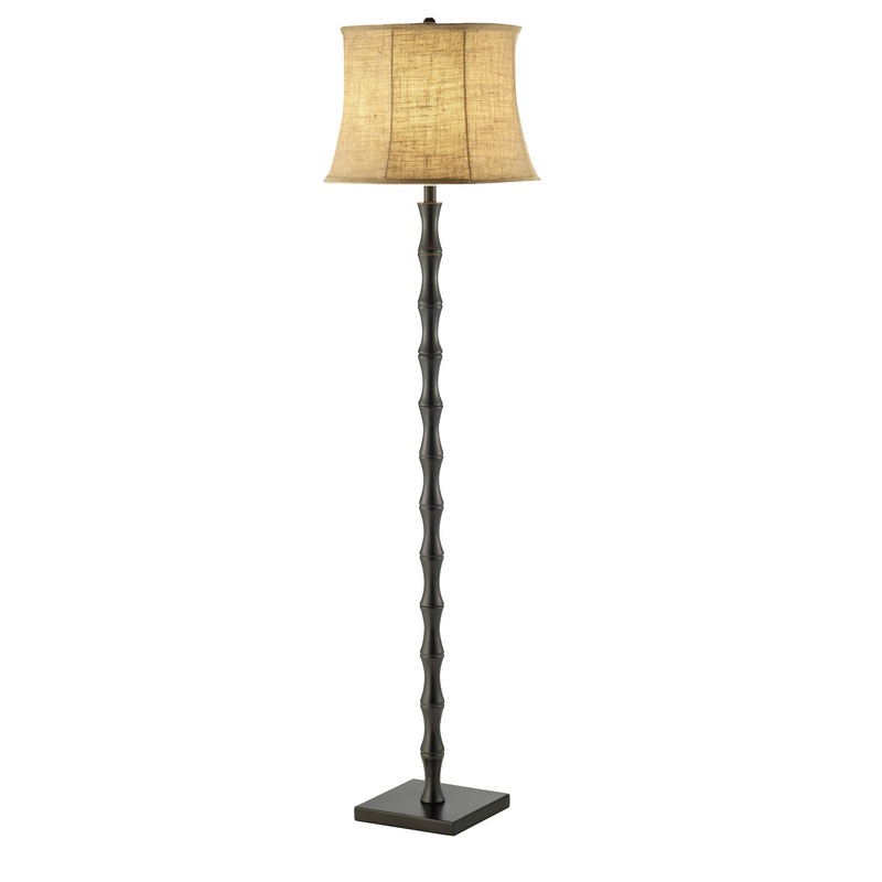 Stratton Floor Lamp in Black Painted