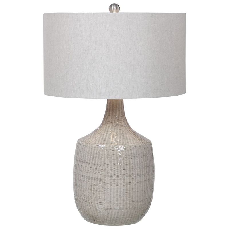 Uttermost's Felipe Gray Table Lamp Designed by Jim Parsons