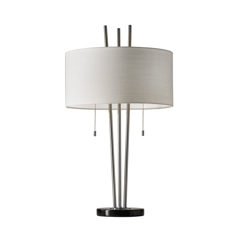 Anderson 2-Light Table Lamp in Black Marble