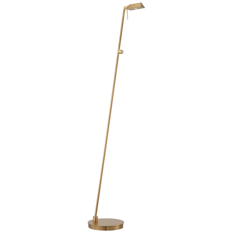 George's Reading Room Floor Lamp in Honey Gold