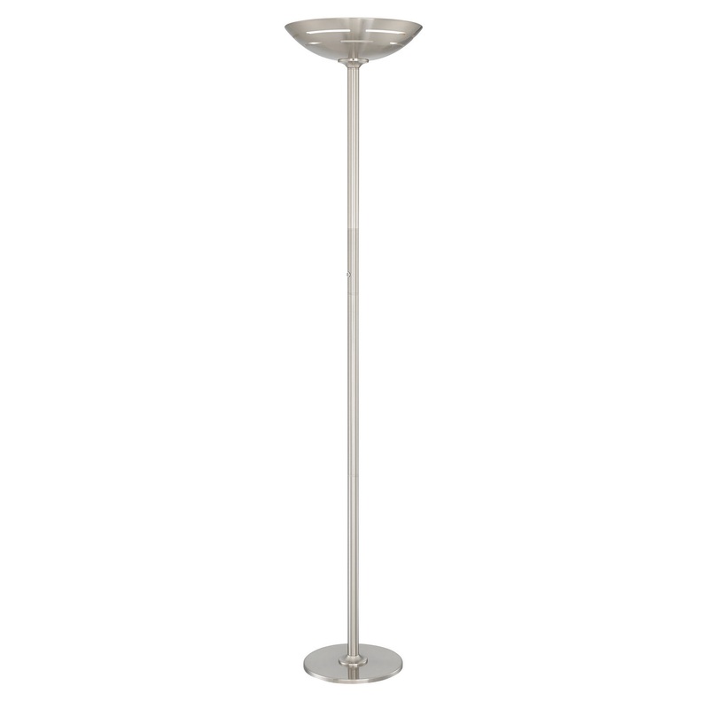 Glison LED Torch Lamp in Polished Steel