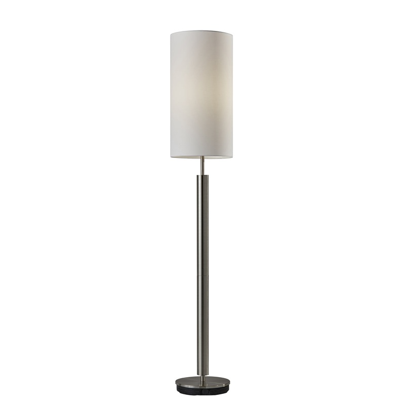 Hollywood Floor Lamp in Brushed Steel