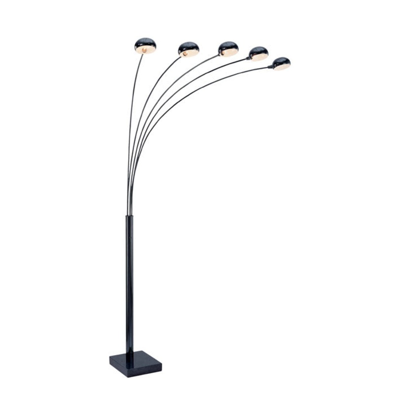 5-Light Arch Lamp with Marble Base