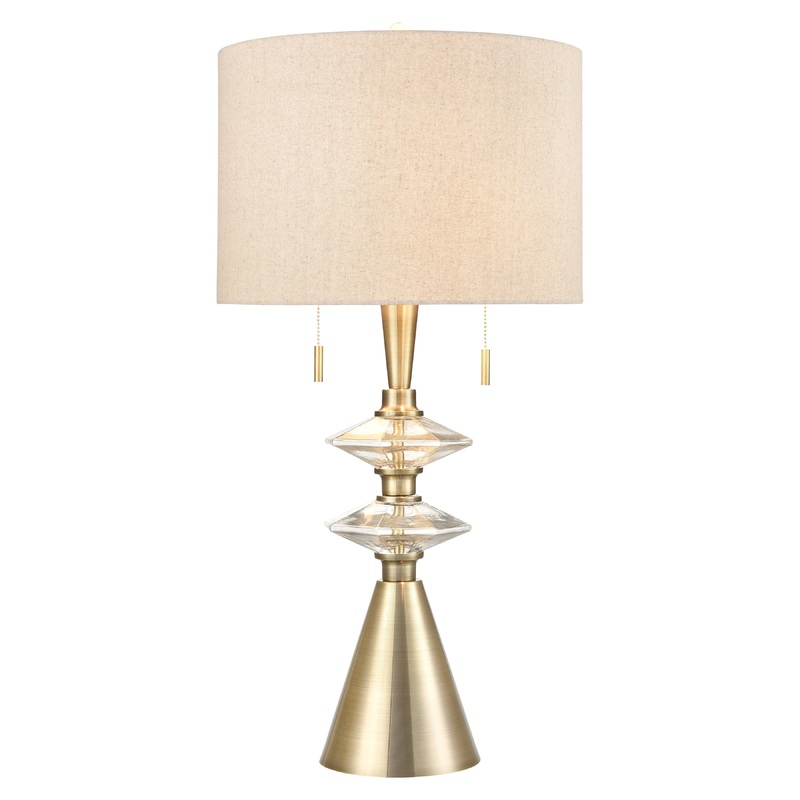 Annetta Metal Glass Table Lamp