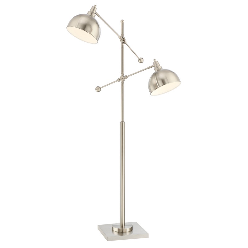 Cupola 2-Light Metal Floor Lamp