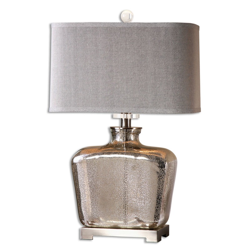 Uttermost's Molinara Mercury Glass Table Lamp Designed by David Frisch