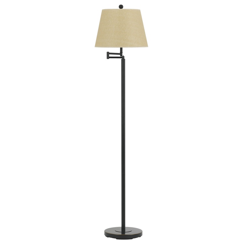 Andros 1-Light Floor Lamp in Dark Bronze
