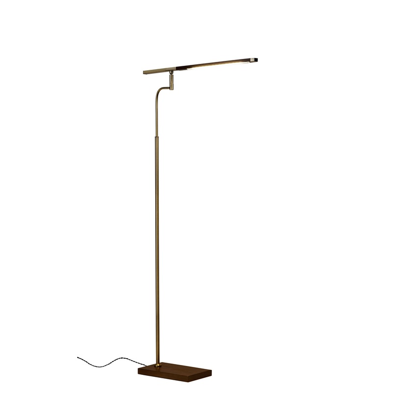 Barrett LED Floor Lamp in Walnut Wood