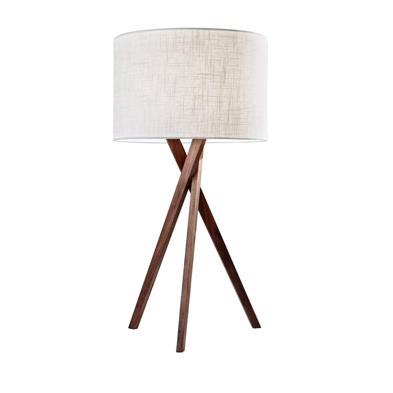 Brooklyn Table Lamp in Walnut Wood