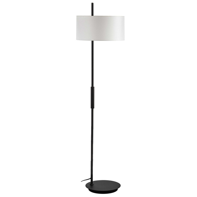 Fitzgerald 1-Light Floor Lamp in Matte Black