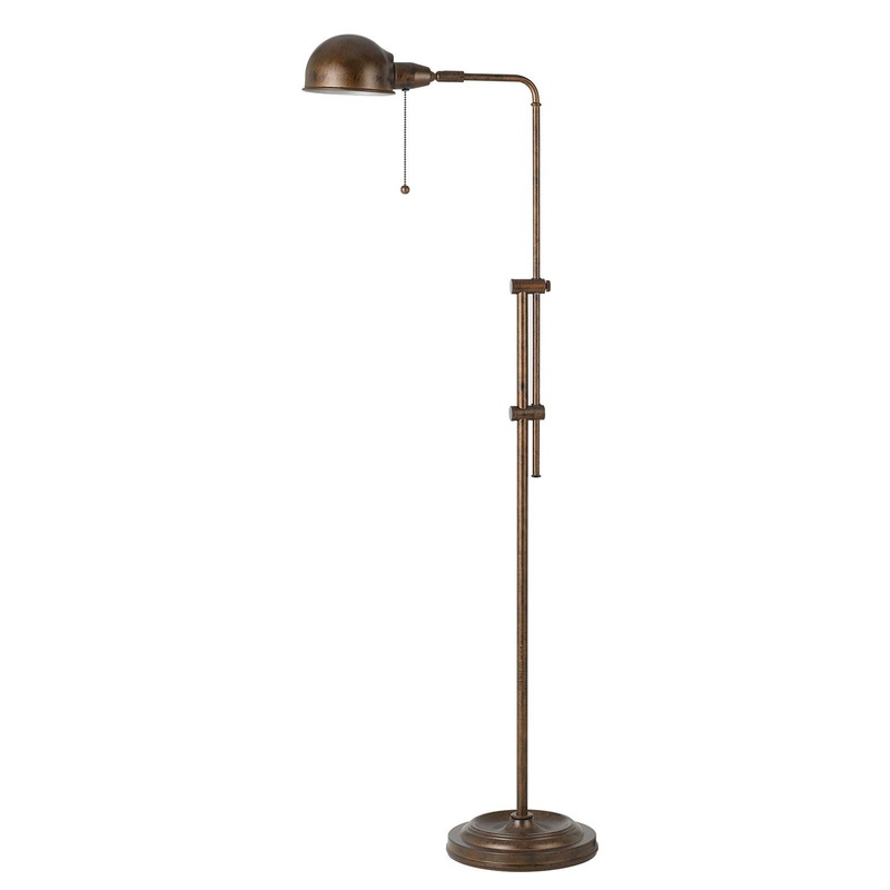 Croby 1-Light Floor Lamp in Rust
