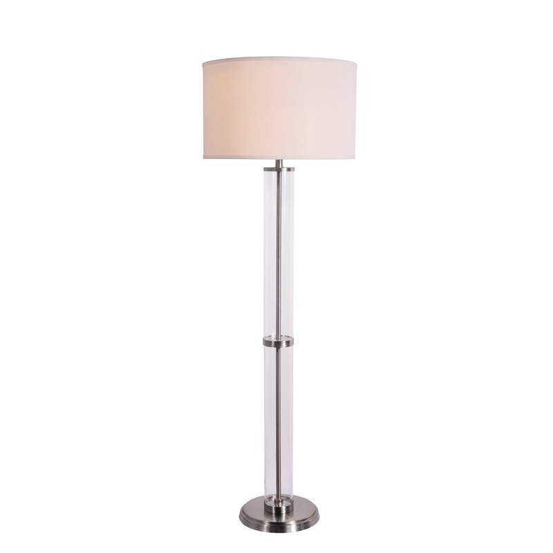Floor Lamp in Brushed Steel