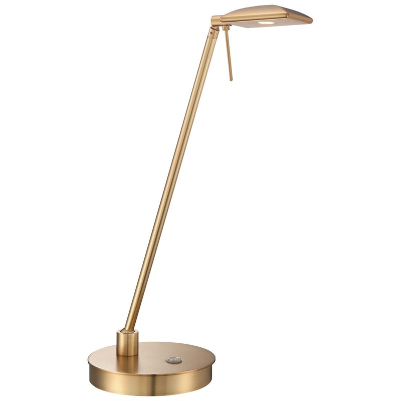 George's Reading Room Table Lamp in Honey Gold
