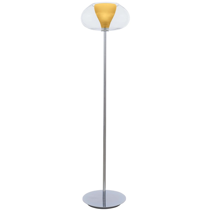 Soft 1-Light Torchiere in Chrome