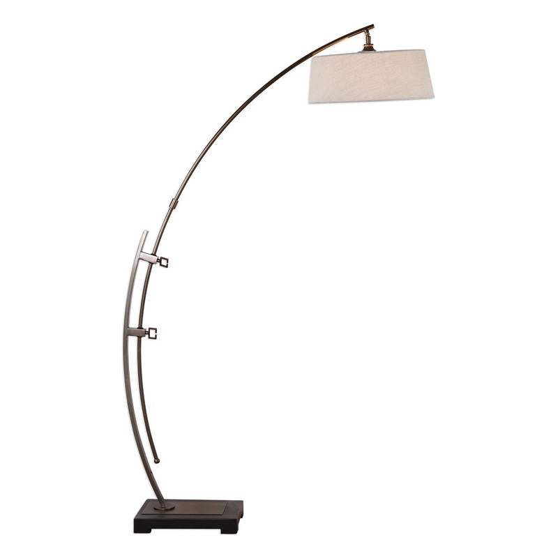 Uttermost's Calogero Bronze Arc Floor Lamp