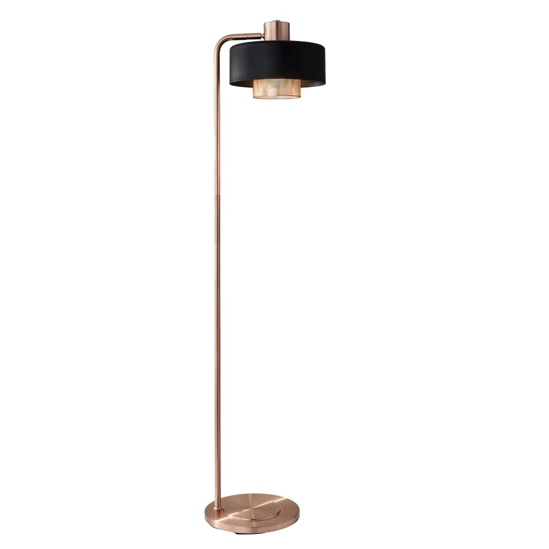Bradbury Floor Lamp in Brushed Copper