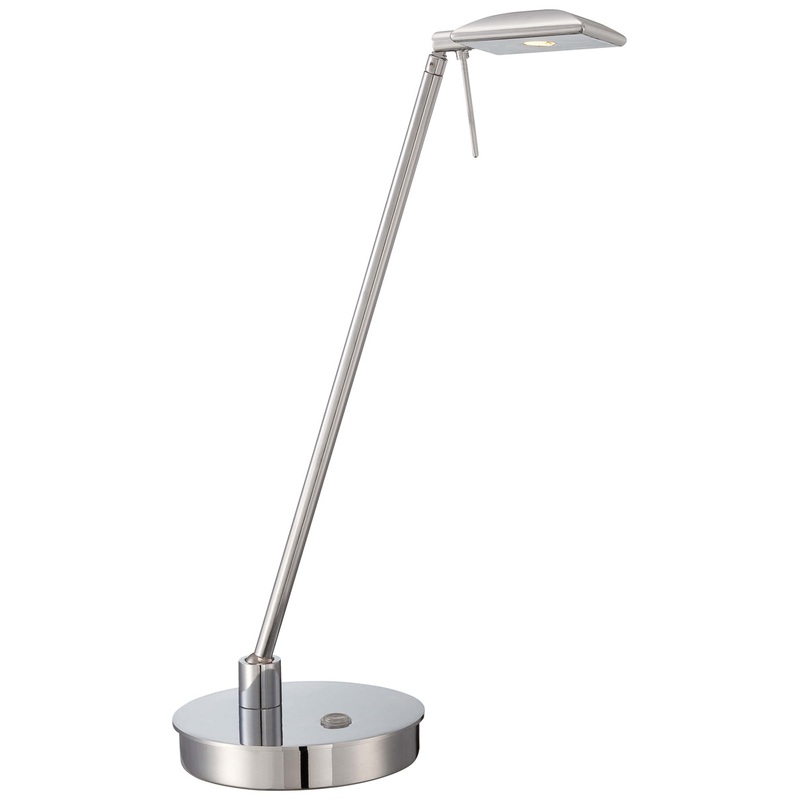George's Reading Room Table Lamp in Chrome