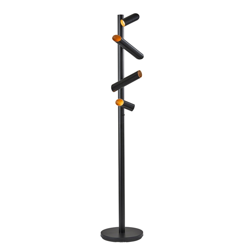 Tyler LED Floor Lamp in Black