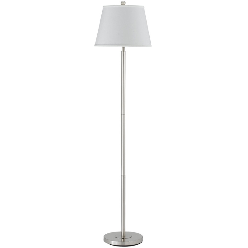 Andros 1-Light Floor Lamp in Brushed Steel
