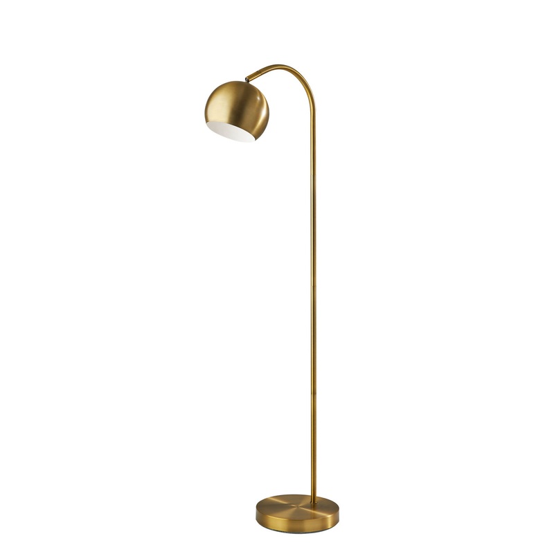 Emerson Floor Lamp in Antique Brass