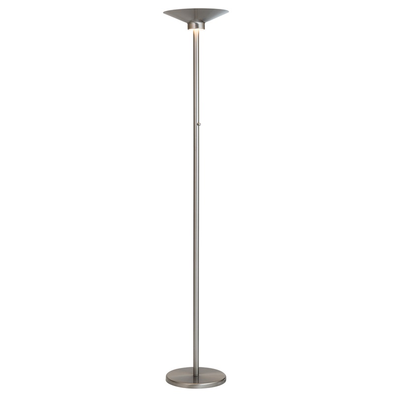 Sappho LED Torch Lamp in Brushed Nickel