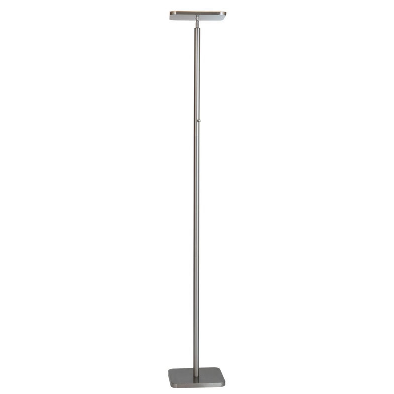 Hector LED Torch Lamp in Brushed Nickel