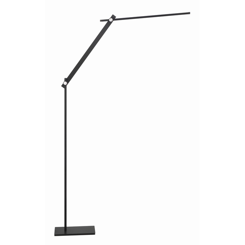 Task Portables LED Floor Lamp in Anodized Brush Coal