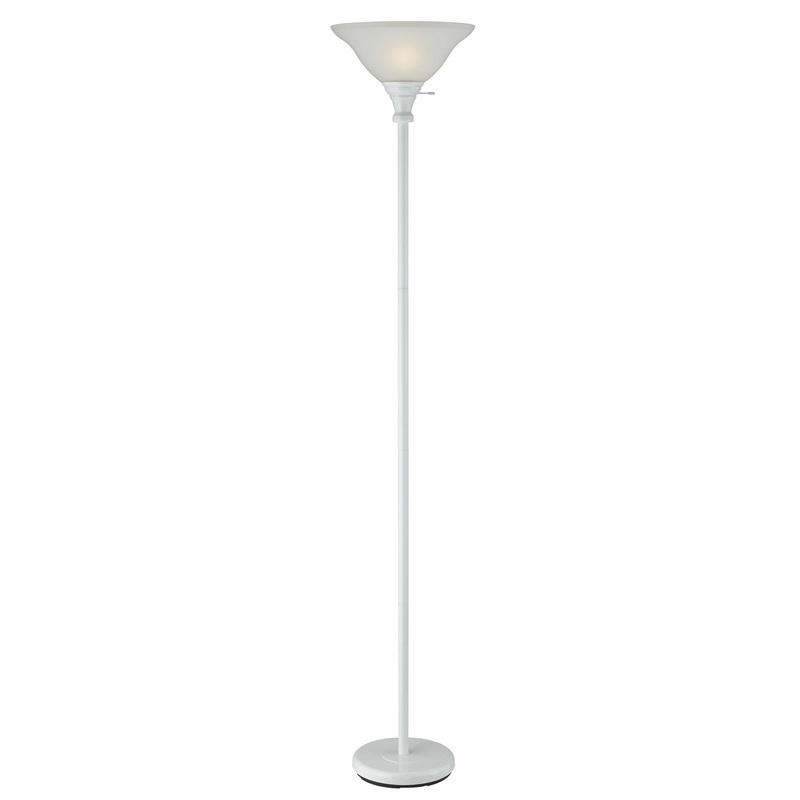 Torchiere 1-Light Torchiere in White