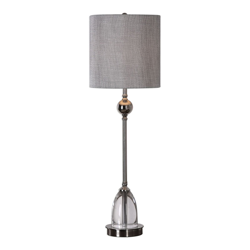 Uttermost's Gallo Nickel Buffet Lamp Designed by David Frisch