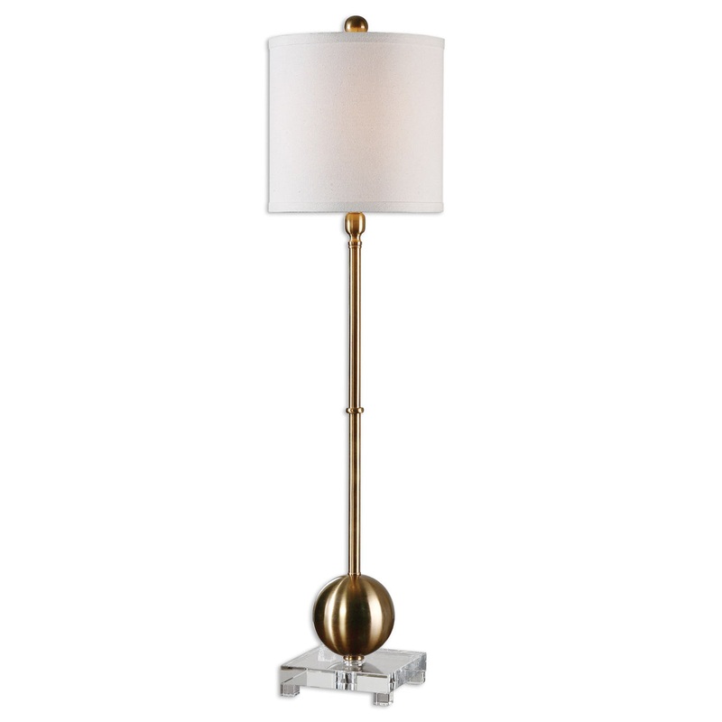 Uttermost's Laton Brass Buffet Lamp Designed by David Frisch