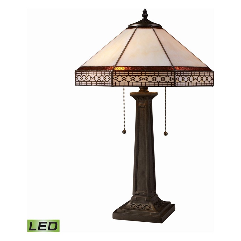Stone Filigree LED Table Lamp