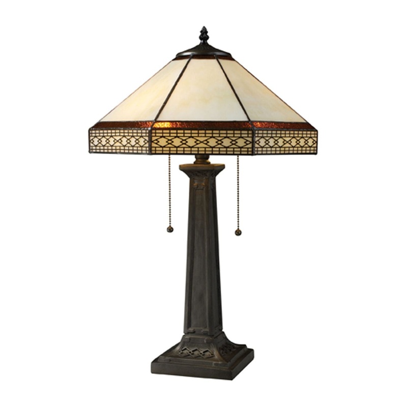 Stone Filigree Table Lamp