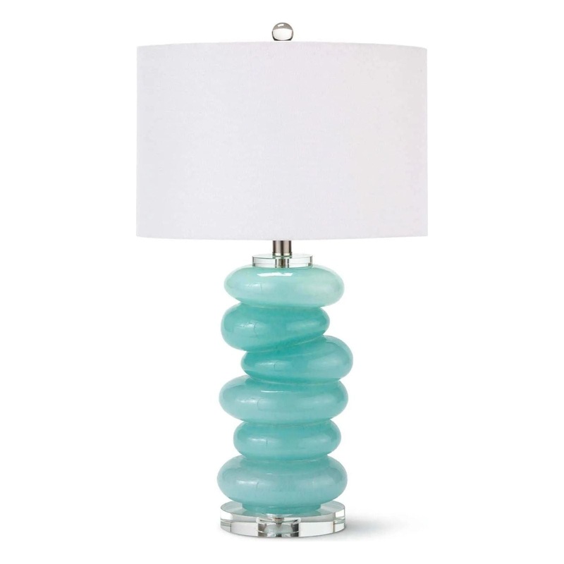 Stacked Pebble Glass Table Lamp