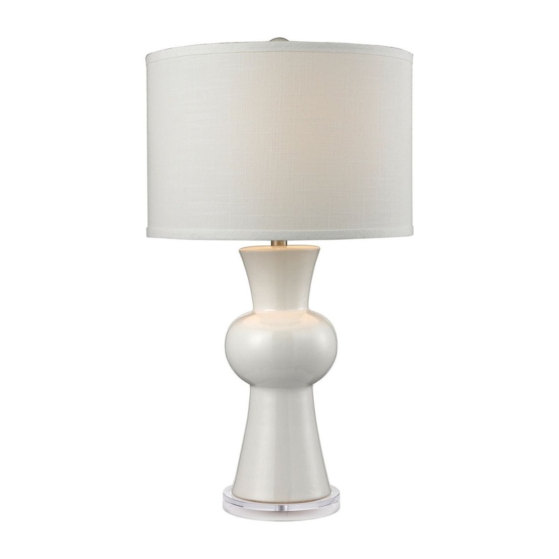 White Ceramic Table Lamp