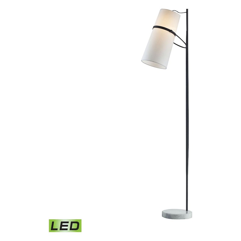 Banded Shade LED Floor Lamp