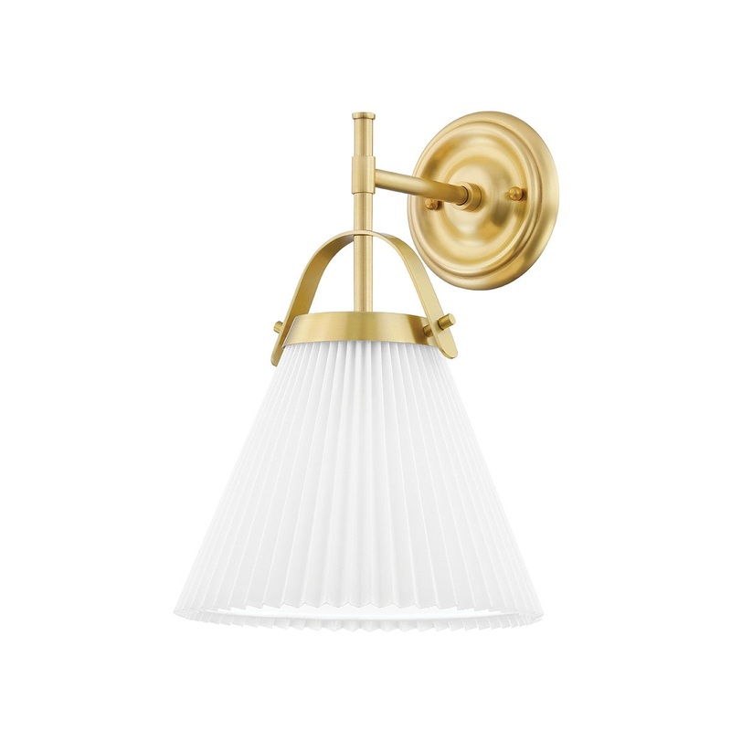 Aldridge 1-Light Wall Sconce in Aged Brass